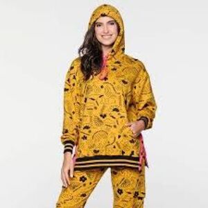 NWT Zumba Lovin Pullover Hoodie with chunky tubular drawcord.